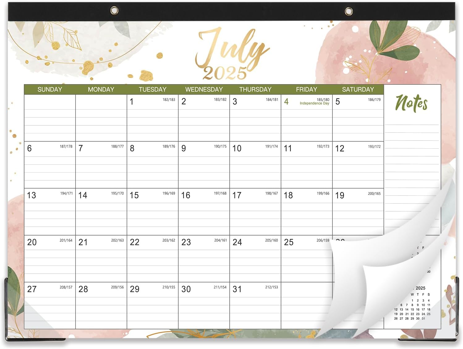 Tersus Desk Calendar 2025-2026 | Jul 2025 - Dec 2026 | Stay Organized!