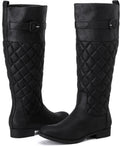 Women's Slouchy Knee High Boots Low Heel Comfort Round