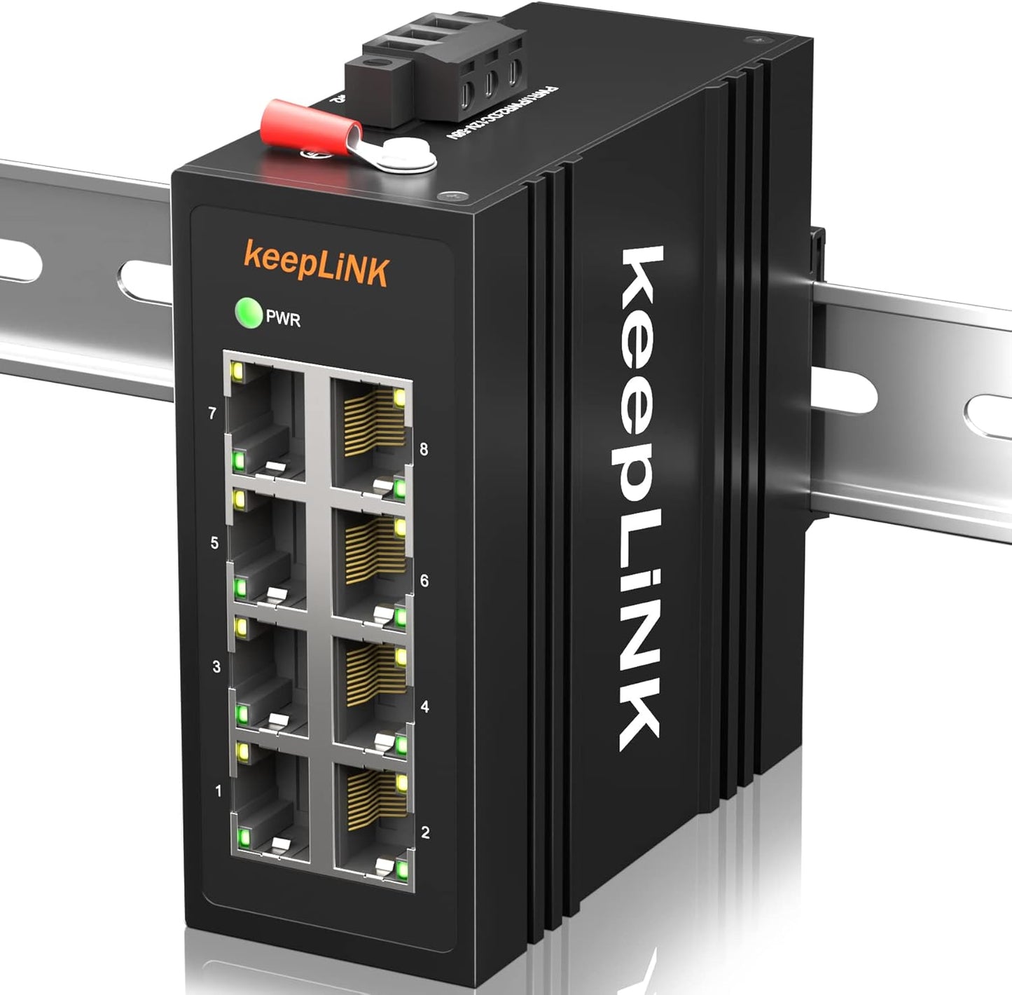 8-Port Industrial Ethernet Switch for Harsh Environments