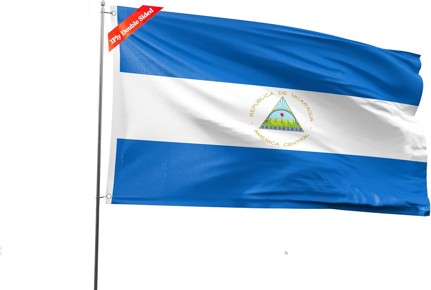 Double Sided Nicaragua Flag 4x6FT for Festivals and Events