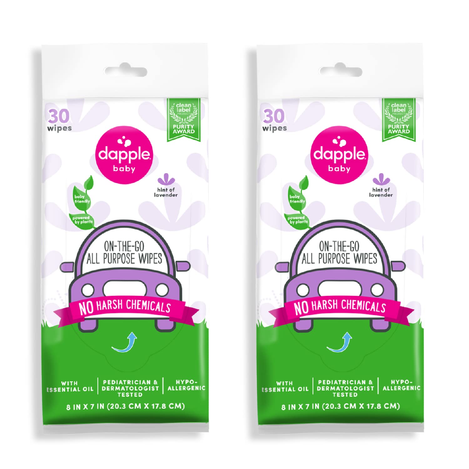 Dapple Baby All Purpose Cleaning Wipes - Plant-Powered Hypoallergenic Solution!