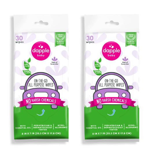 Dapple Baby All Purpose Cleaning Wipes - Plant-Powered Hypoallergenic Solution!