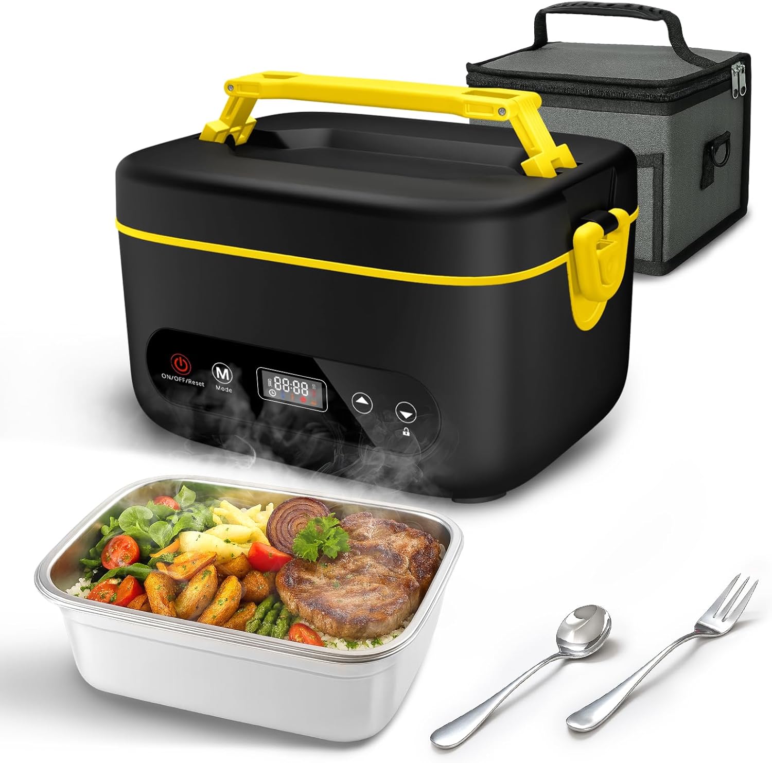 Cordless Electric Lunch Box with 24000mAh Battery for Hot Meals