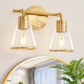 Bathroom Light Fixtures Over Mirror Gold Vanity Lights 2-Lights