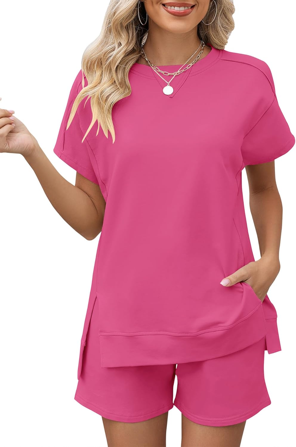LOMON Womens Fashion 2 Piece Outfits for Summer Comfort