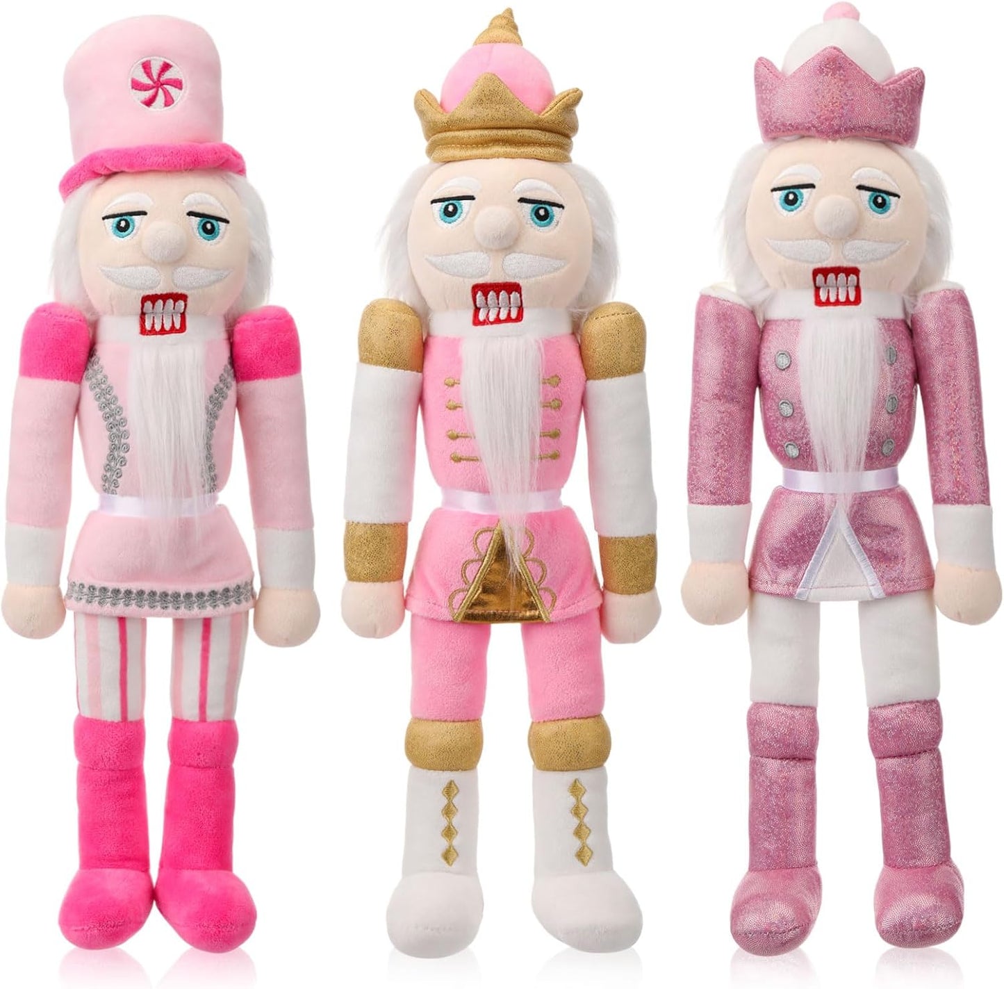16 Inch Plush Nutcracker Dolls for Festive Holiday Decor
