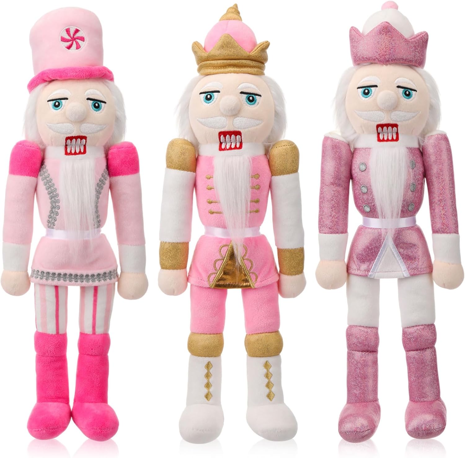 16 Inch Plush Nutcracker Dolls for Festive Holiday Decor
