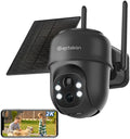2K Solar Security Camera 360PTZ Wireless Outdoor - Wire-Free Night