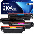 210A 210X Toner Cartridges 4 Pack Replacement for HP 210A - High Yield