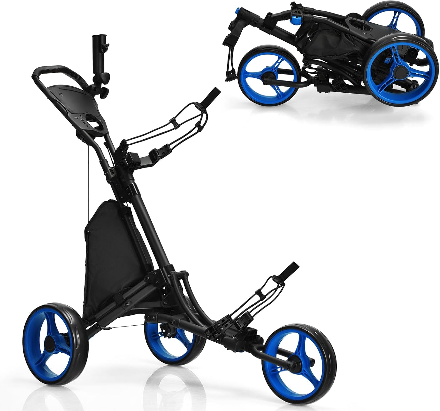 SPORFIT Golf Push Cart - Lightweight, Collapsible, Smooth Glide