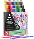 Watercolor Pencils 72 Set - Versatile Water-Soluble Drawing Pencils