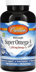Super Omega-3 Gems 1200 mg - Cardiovascular, Brain & Vision Support