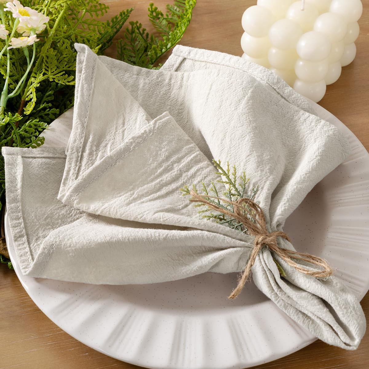 Cloth Napkins Set of 20 for Thanksgiving and Special Events