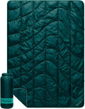 Sea Moss Travel Puffy Blanket - Ultra-Packable Warmth for Travel