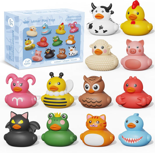 Non-Hole Rubber Ducks Set by Grarain