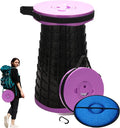 19.7 Heavy Duty Collapsible Stool with Cushion - Portable Foldable
