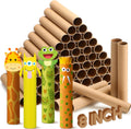 Cardboard Tubes for Craft 60 Pack - 2 Sizes for Classroom Projects