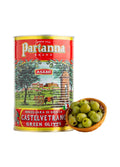 Partanna Pitted Castelvetrano Olives - Authentic Sicilian 81.1 oz Can