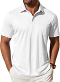 COOFANDY Men's Pocket Polo Shirt - Casual Comfort