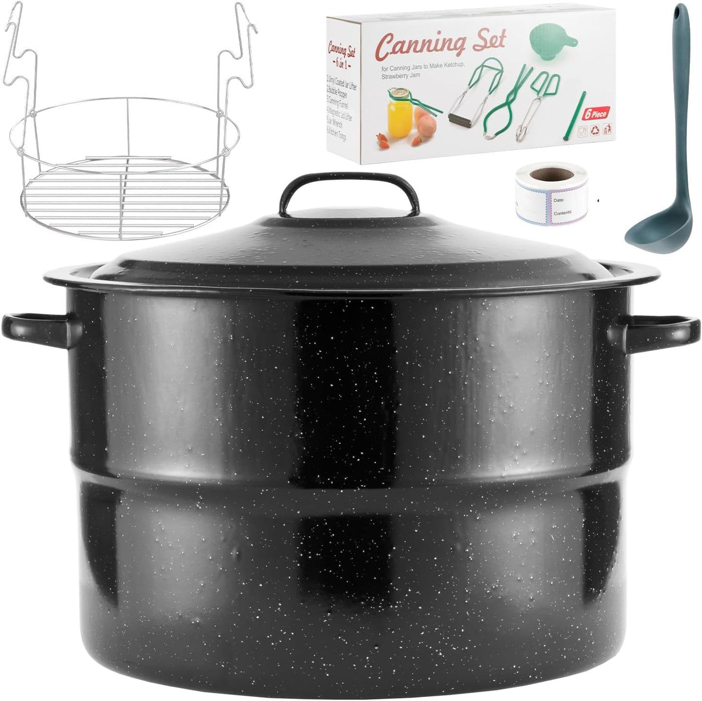 Canning Pot with Rack and Lid - Perfect Starter Kit for Beginners