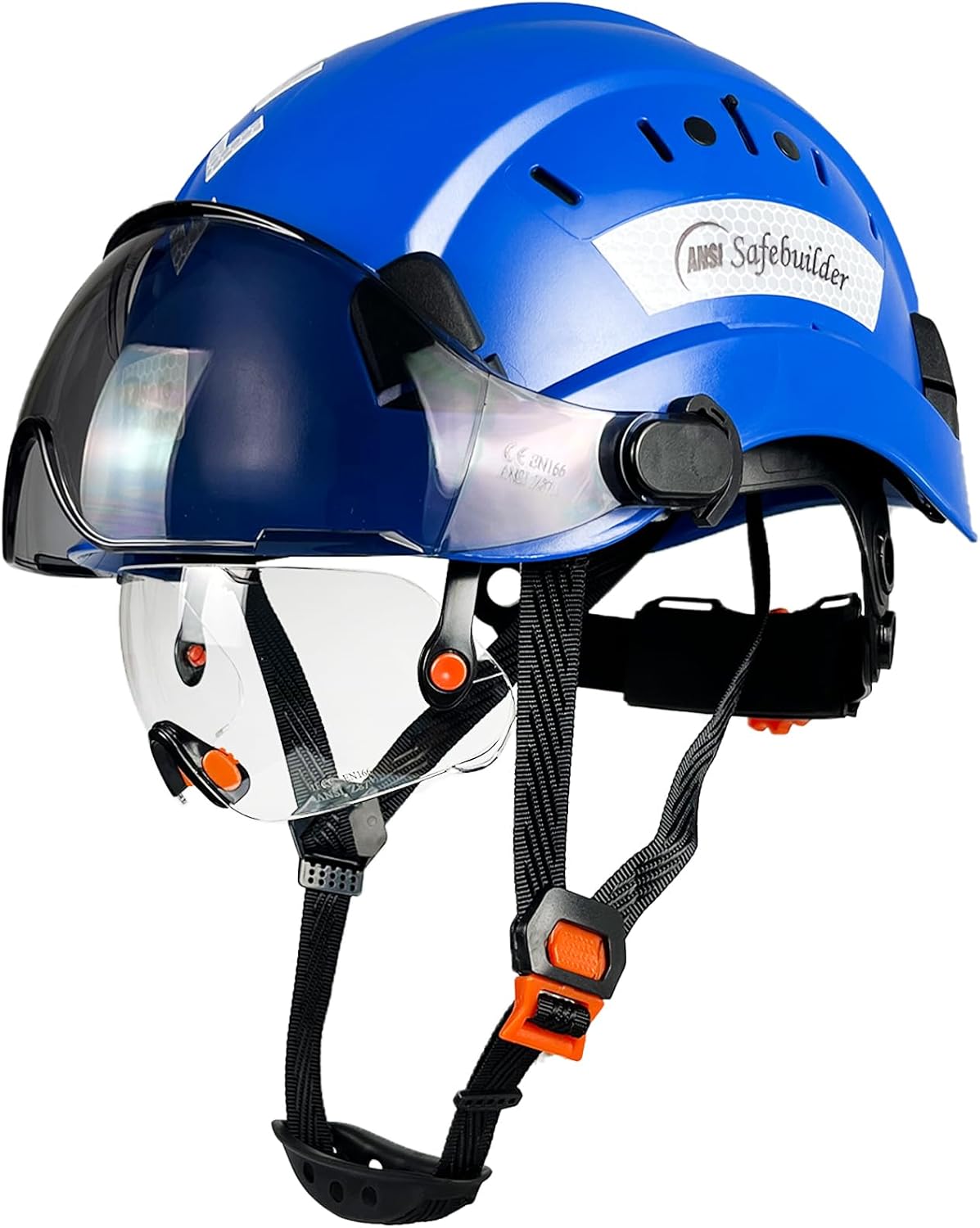 Construction Safety Helmet with Built-in Visor for Head Protection