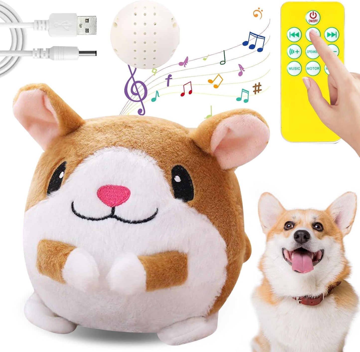Motion-Activated Talking Dog Toy for Large Dogs