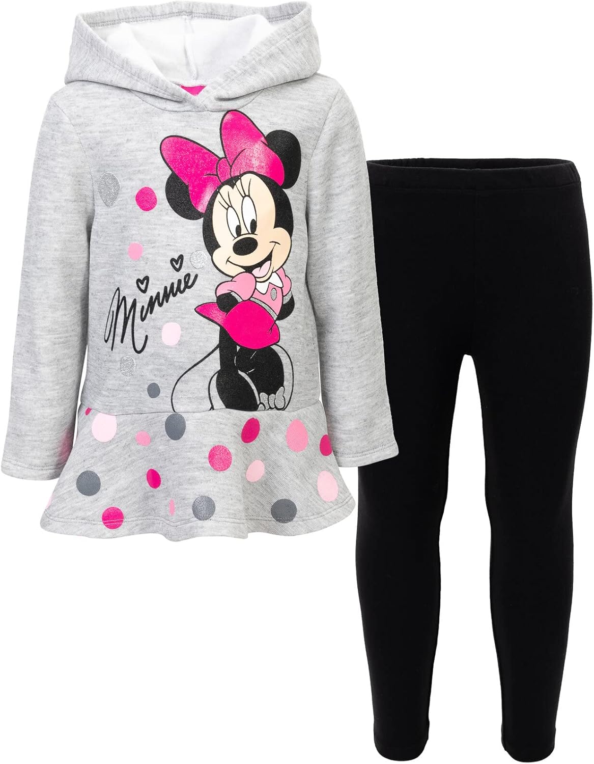 Minnie & Mickey Mouse Hoodie Set | Cozy Fleece | Infant - Big Kid | Bentex Group