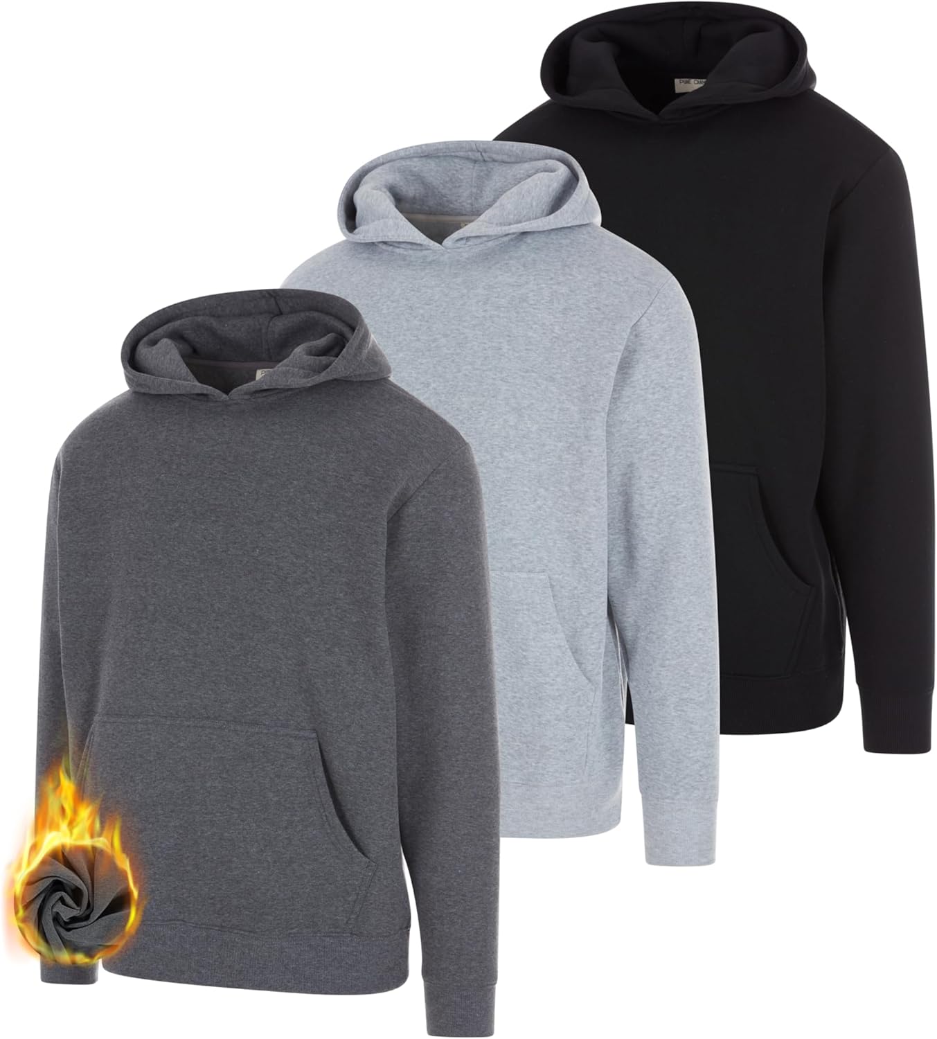 Essentials Active Fleece Hoodies Trio by PURE CHAMP