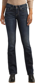 Silver Jeans Co. Suki Mid Rise Curvy Fit Slim Bootcut Jeans 8