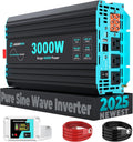 3000 Watt Pure Sine Wave Inverter 12V to 120V - Reliable Off-Grid