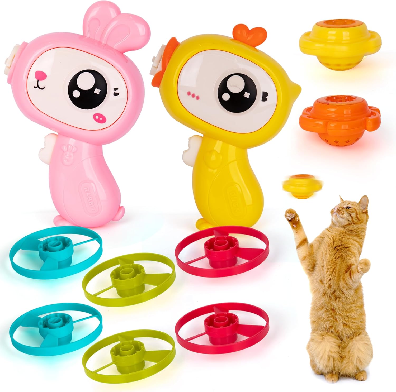 Light Up Cat Fetch Toy for Indoors & Outdoors