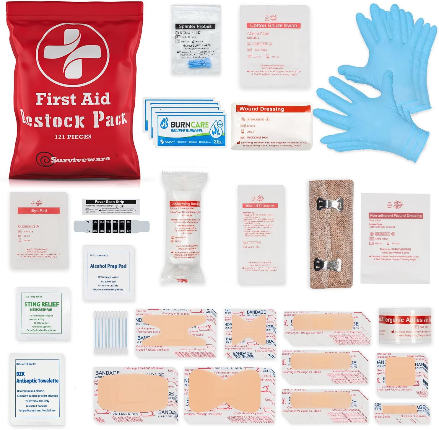 Premium Waterproof Survival First Aid Kit
