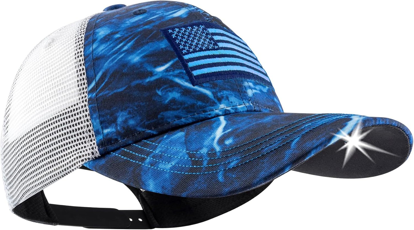 LED Hat Light - POWERCAP Baseball Cap with Built-in Bright Light
