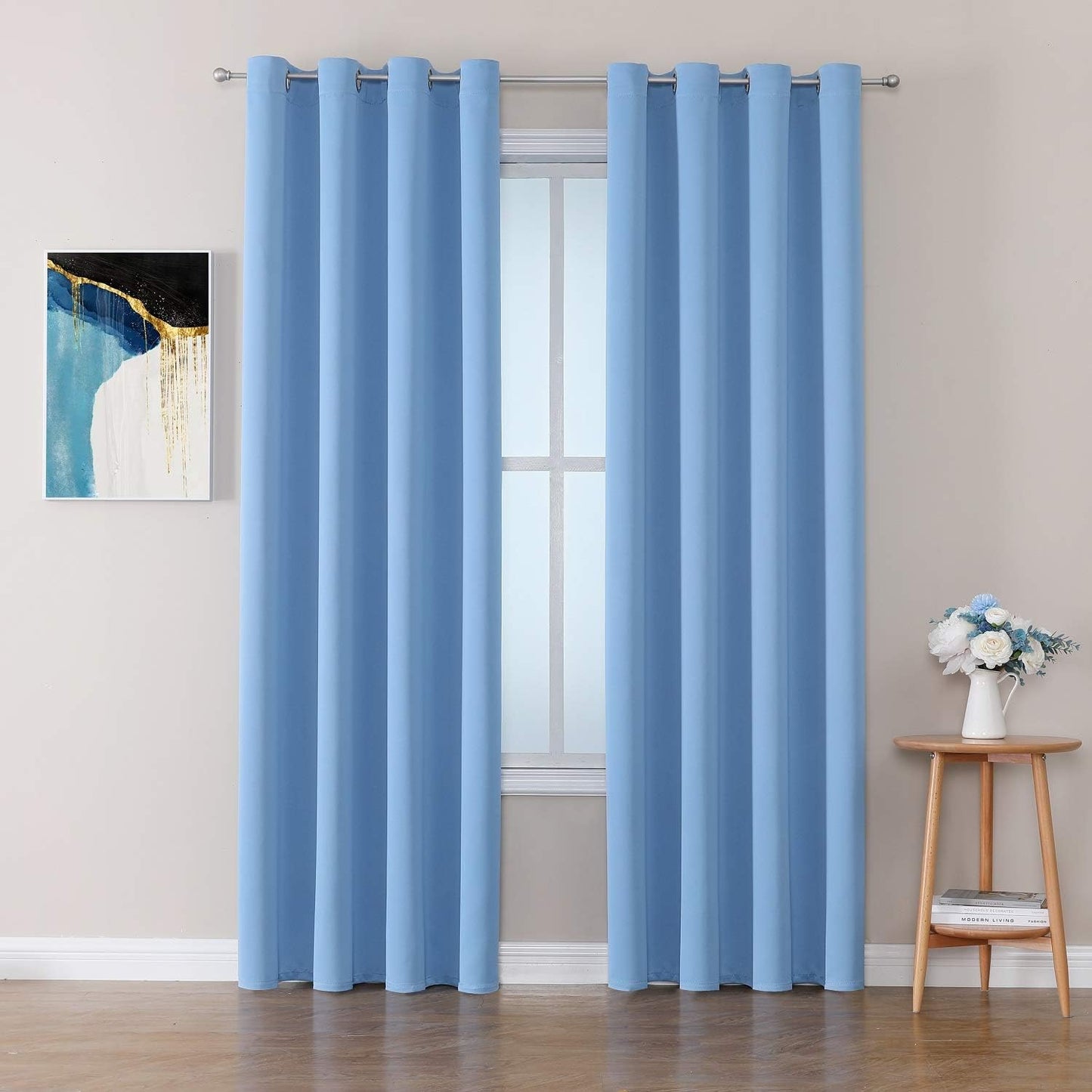 ChrisDowa Room Darkening Curtains for Living Room and Bedroom