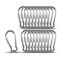 KINLINK 20 Pack Screw Locking Carabiner Clips - Secure Stainless Steel