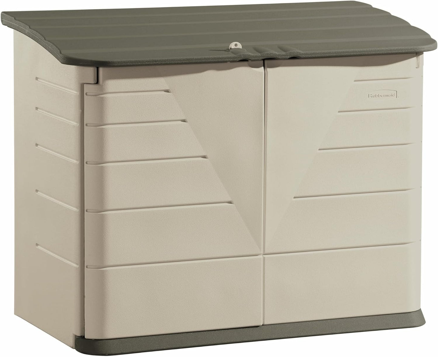 Rubbermaid Large Horizontal Resin Outdoor Storage Shed for All