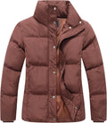 GIMECEN Women's Winter Coat Full-Zip Down Jacket - Warm, Waterproof