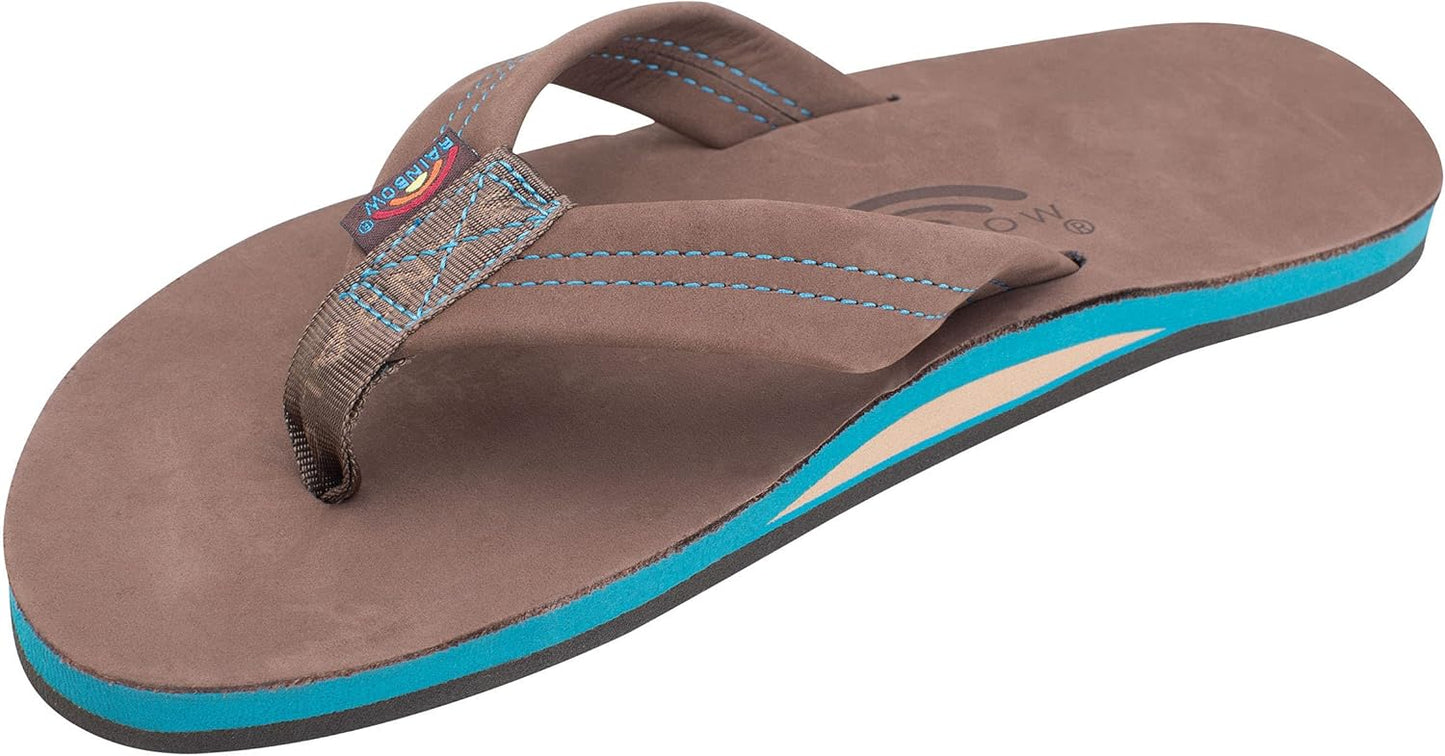 Rainbow Sandals Men's Single Layer Premier Leather Flip Flops