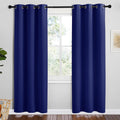 NICETOWN Navy Blue Blackout Curtains 78 in Length - Energy Saving