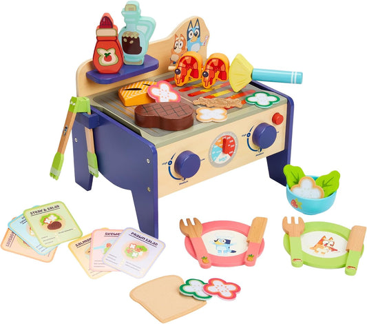33-Piece Bluey BBQ & Salad Set for Realistic Play