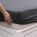 PURE ERA Jersey Knit Cotton Fitted Bottom Sheet for King Size
