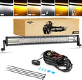 Auxbeam LED Light Bar 30 in 180W 6 Modes Strobe Lights - Bright Combo