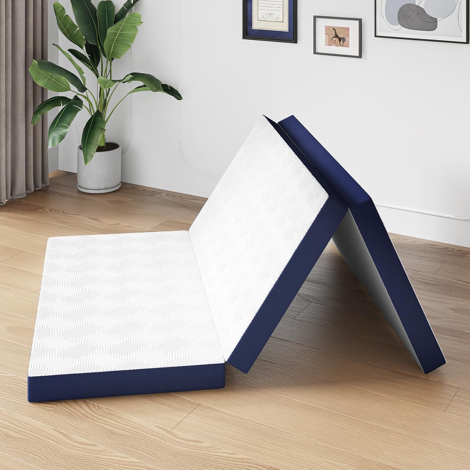 Avenco 4 Inch Full Tri Fold Memory Foam Mattress for Comfort