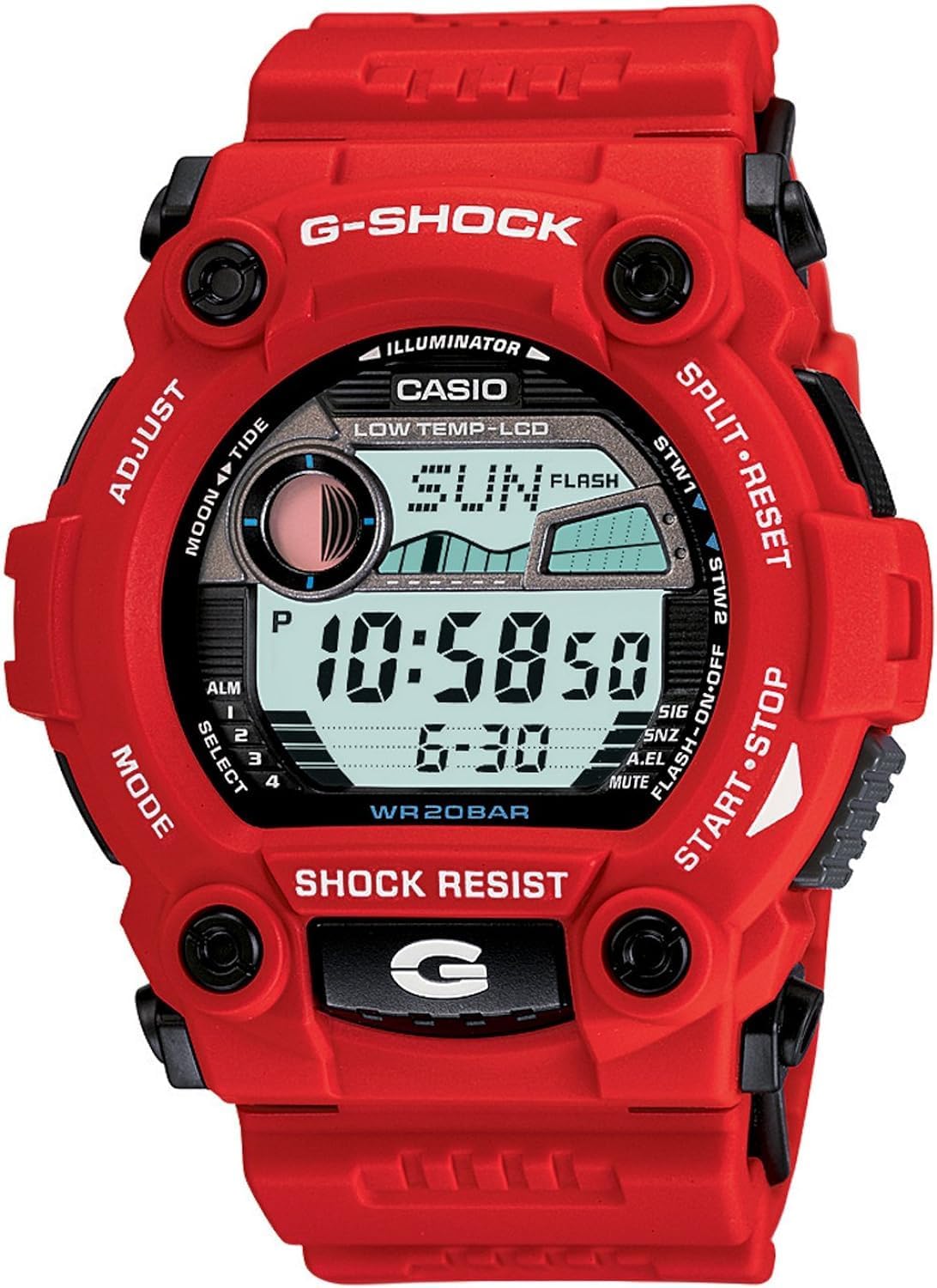 Casio G-Shock Red Digital Sport Watch: Ultimate Rescue Gear