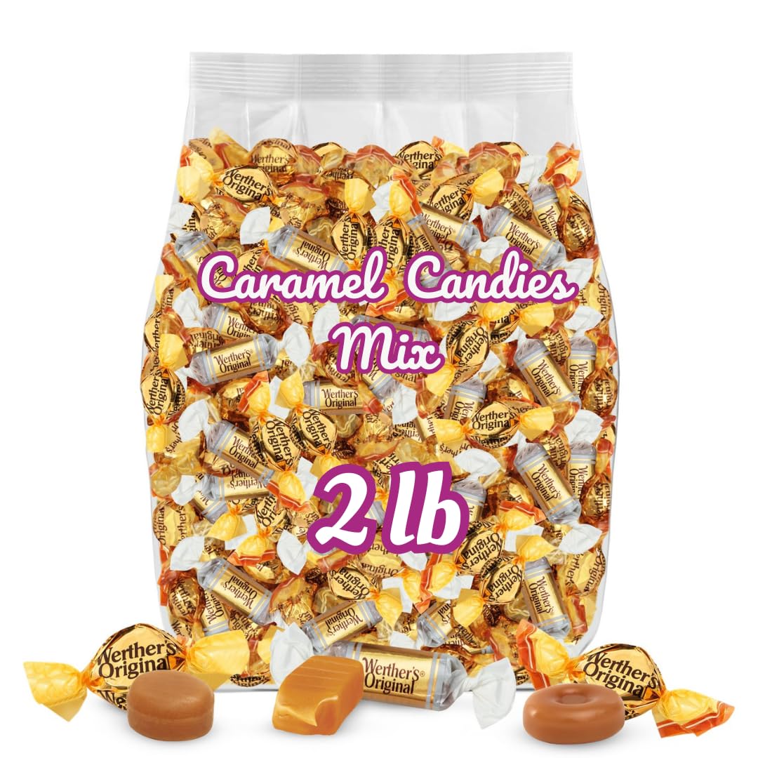 Werther's Original Hard, Creamy & Chewy Caramel Candies Mix