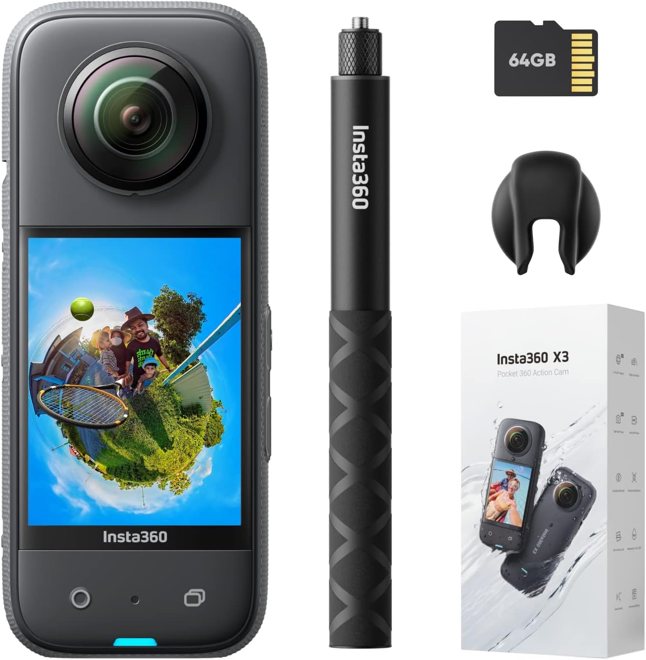 Insta360 X3 Get-Set Kit: Capture Stunning 5.7K 360 Videos