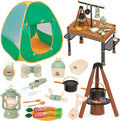 Kids Camping Set with Pop-Up Tent and Play Campfire - Pretend Play