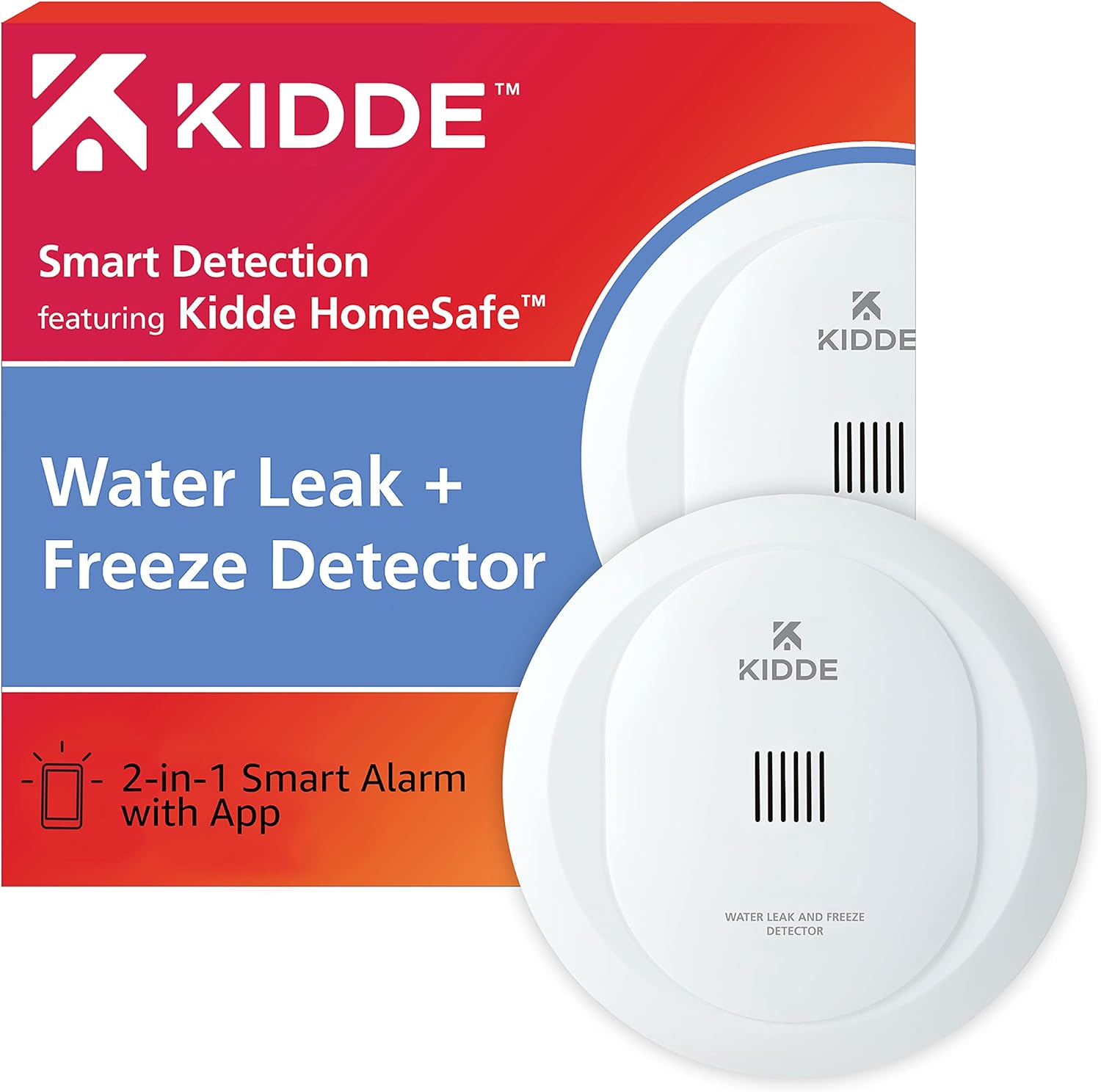 Kidde WiFi Water Leak Detector & Freeze Alarm for Smart Homes