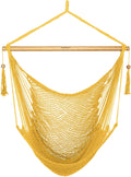 JoyView Hammock Chair with Spreader Bar Caribbean Swing Chair - Yellow