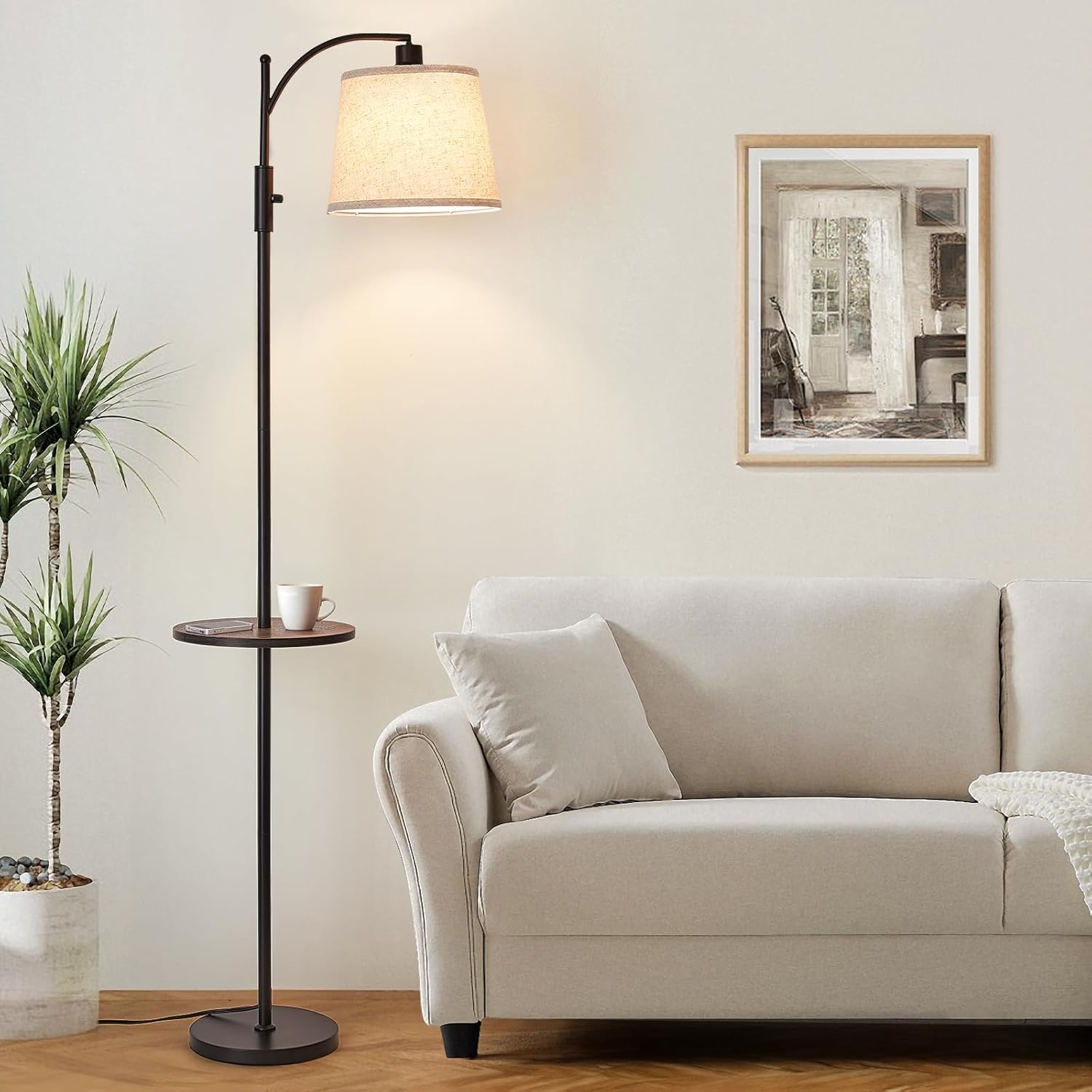 AIDENOEY Fully Dimmable Floor Lamp for Living Room and Bedroom